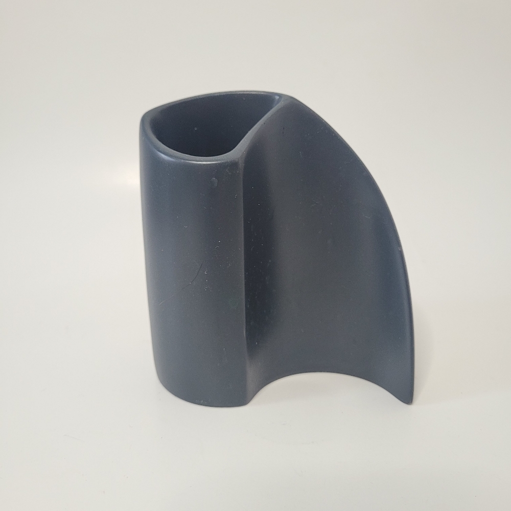 Vintage anthracite grey mid century modern vase